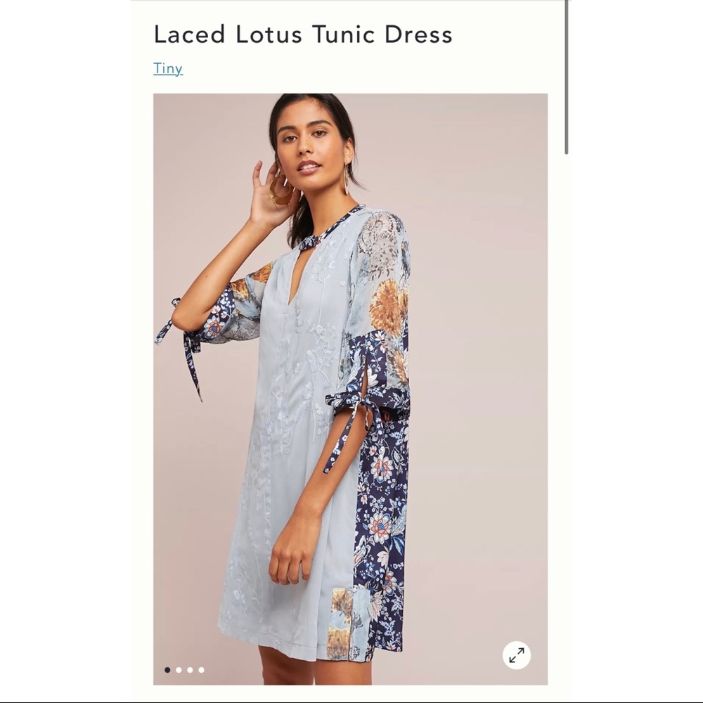 NWT Laced Lotus Tunic Dress